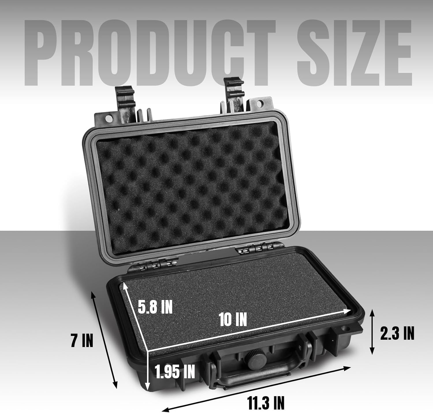 1769467388_990_Portable-Waterproof-Camera-Case-with-Foam-Black Portable Waterproof Camera Case with Foam, Black