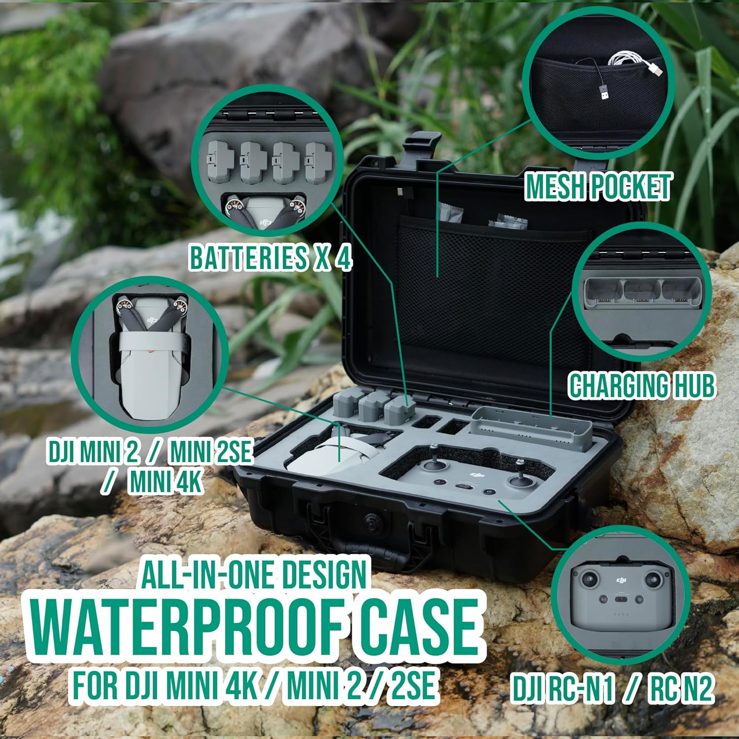 1769471025_483_Black-Waterproof-Hard-Case-for-DJI-Mini-2 Black Waterproof Hard Case for DJI Mini 2