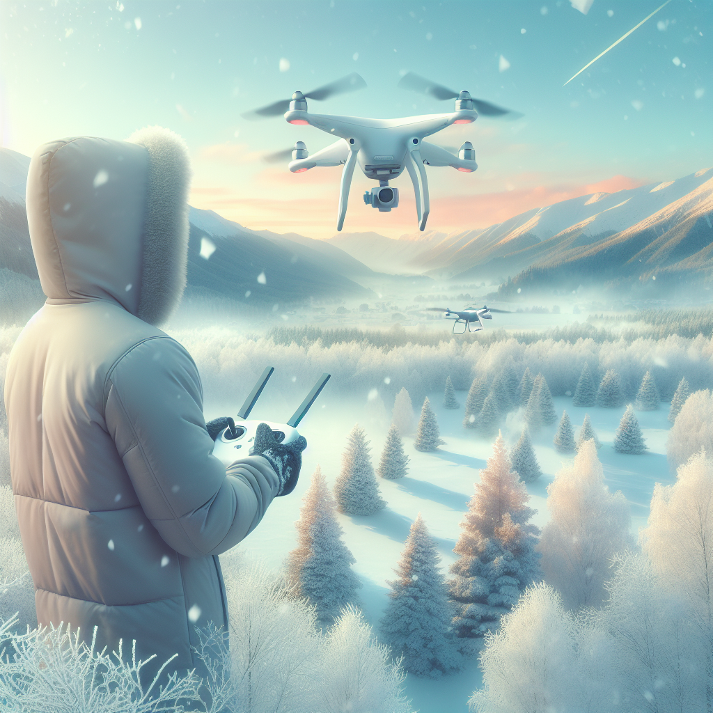 flying drone in cold weather