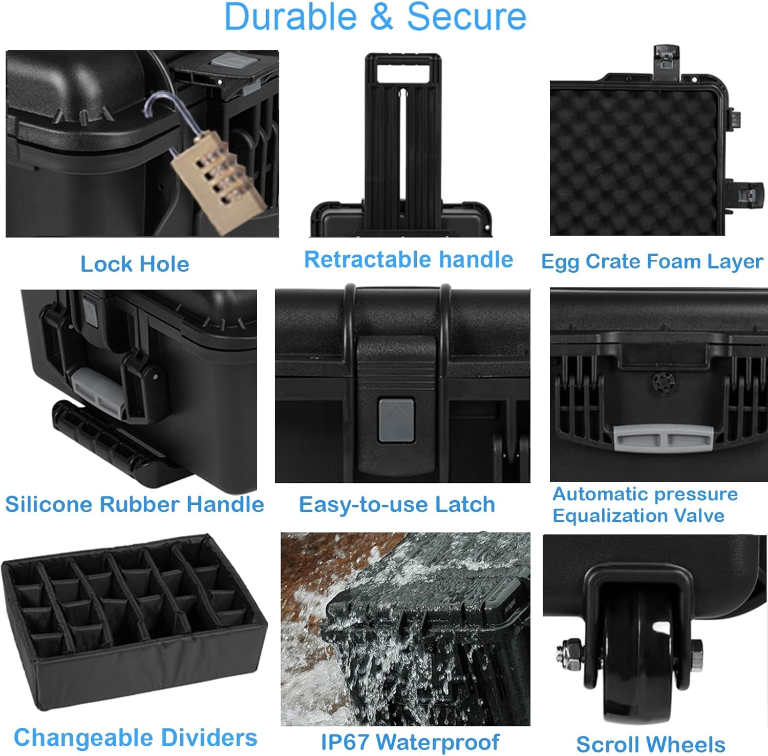 1772387572_560_Waterproof-Travel-Camera-Rolling-Case-Shockproof Waterproof Travel Camera Rolling Case, Shockproof