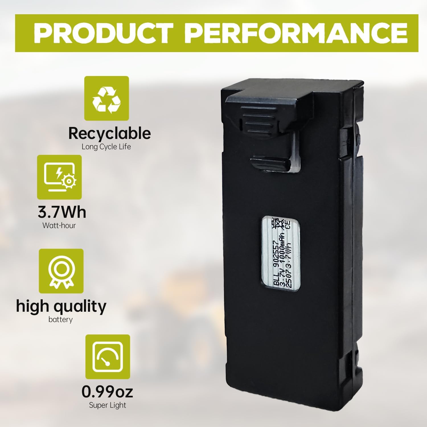 1773573614_750_3PCS-37V-1000mAh-Drone-Battery-Set 3PCS 3.7V 1000mAh Drone Battery Set