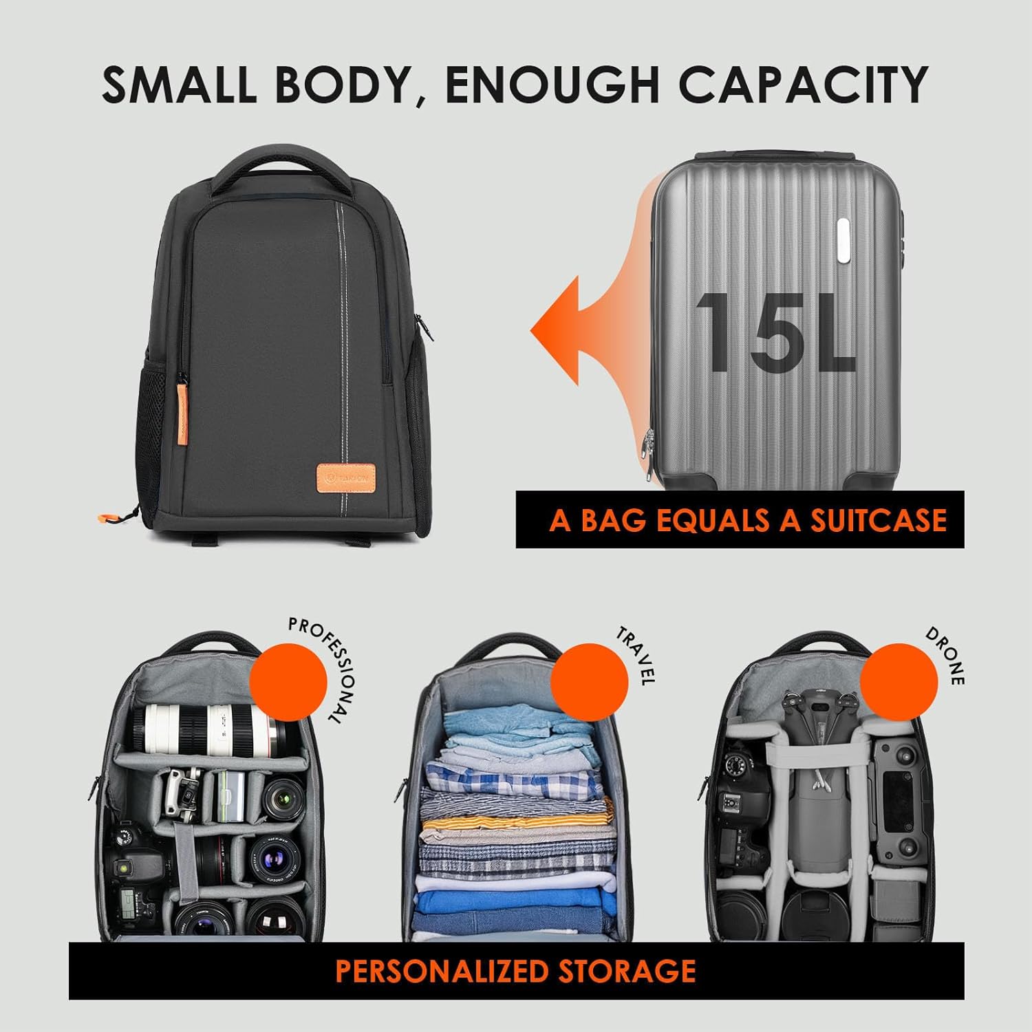 1774182091_7_Compact-TARION-Camera-Backpack-with-Laptop-Compartment Compact TARION Camera Backpack with Laptop Compartment