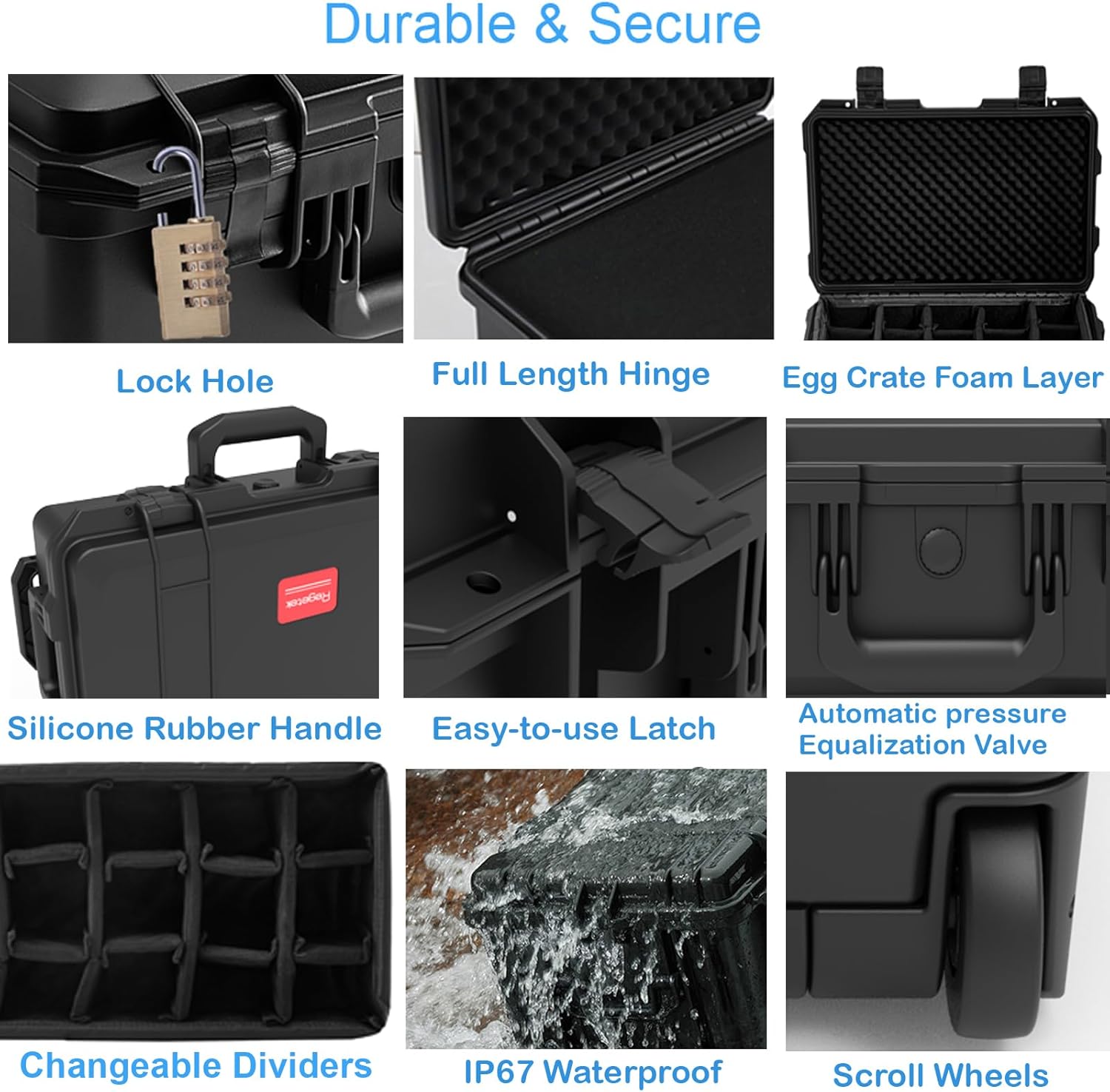 1776254393_136_Regetek-Waterproof-Rolling-Camera-Hard-Case Regetek Waterproof Rolling Camera Hard Case