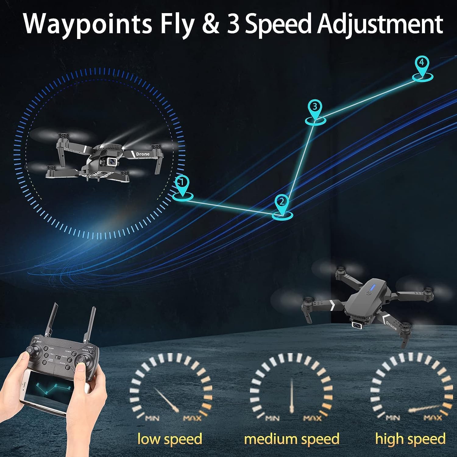 1777469990_618_Falcon-X-4K-Foldable-Drone-with-Remote Falcon X 4K Foldable Drone with Remote