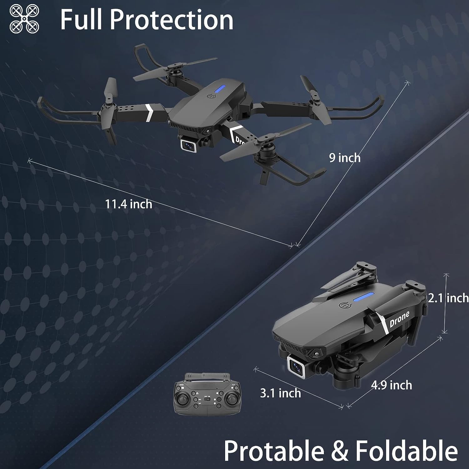 1777469991_106_Falcon-X-4K-Foldable-Drone-with-Remote Falcon X 4K Foldable Drone with Remote