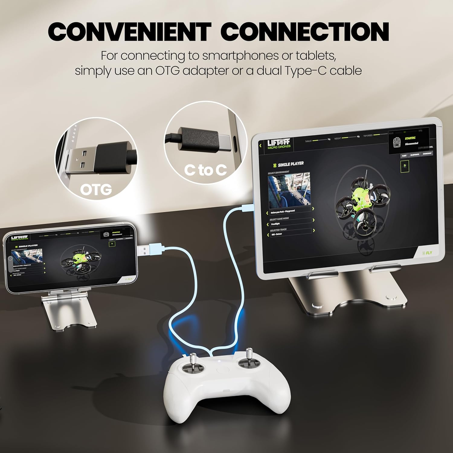 1780886674_191_FLYDrone-S8-FPV-Simulator-Controller-White FLYDrone S8 FPV Simulator Controller, White